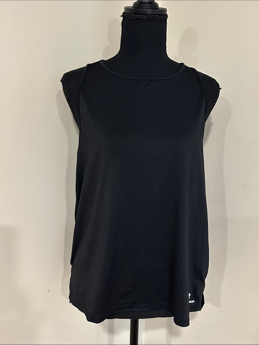 *UNDER ARMOUR* Black Sleeveless Gym Athletic Workout Tank Top Size Large